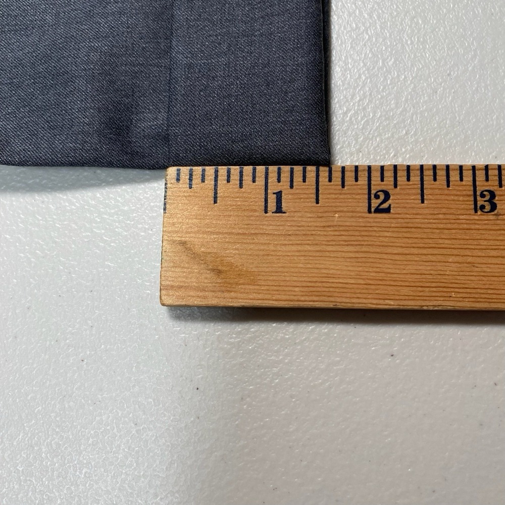 Loro Piana Super 130s Merino 6 East Dress Pants (40x30.5 Cuffed) Flat Front Gray - Picture 9 of 16